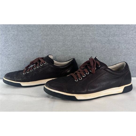Cole Haan Mens sz 12 Quincy Lace Up Dark Brown Leather Sneaker Air Comfort main image 14